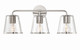Crystorama - FUL-913-PN-CL - Three Light Bath - Fulton - Polished Nickel