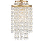 Gabrielle One Light Chandelier (GAB-B7301-GA)