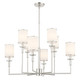 Crystorama - HAT-478-PN - Eight Light Chandelier - Hatfield - Polished Nickel