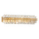 Crystorama - HAY-1415-AG - Six Light Bath - Hayes - Aged Brass
