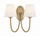 Crystorama - JUN-10322-VG - Two Light Wall Sconce - Juno - Vibrant Gold