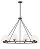 Crystorama - KEE-A3009-MK - Ten Light Chandelier - Keenan - Matte Black