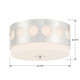 Kirby Two Light Flush Mount (KIR-B8100-PN)
