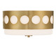 Crystorama - KIR-B8100-VG - Two Light Flush Mount - Kirby - Vibrant Gold