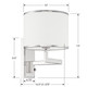 Madison One Light Wall Sconce (MAD-B4101-PN)