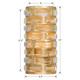 Meridian Four Light Wall Sconce (MER-4862-GA)