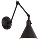 Crystorama - MOR-8801-MK - One Light Wall Sconce - Morgan - Matte Black