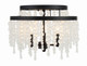Crystorama - POP-A5073-MK-FR - Three Light Semi Flush Mount - Poppy - Matte Black