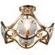 Crystorama - QUI-7624-DT - Four Light Semi Flush Mount - Quincy - Distressed Twilight