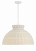 Crystorama - RES-10524-MT - Four Light Pendant - Reese - Matte White