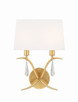 Crystorama - ROL-18802-GA - Two Light Wall Sconce - Rollins - Antique Gold