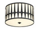 Royston Three Light Flush Mount (ROY-800-BK)