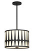 Crystorama - ROY-803-BK - Three Light Pendant - Royston - Black