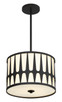 Royston Three Light Pendant (ROY-803-BK)