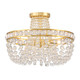 Crystorama - SEV-1800-AG - Three Light Semi Flush Mount - Seville - Aged Brass