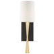 Crystorama - TRE-221-AG-BF - One Light Wall Sconce - Trenton - Aged Brass + Black Forged