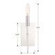 Veronica One Light Wall Sconce (VER-241-PN)