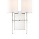 Veronica Two Light Wall Sconce (VER-242-PN)