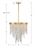 Winfield Five Light Chandelier (WIN-215-GA-CL-MWP)