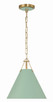 Crystorama - XAV-B8301-VG-GR - One Light Mini Pendant - Xavier - Vibrant Gold