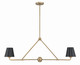 Crystorama - XAV-B9302-VG - Two Light Chandelier - Xavier - Vibrant Gold