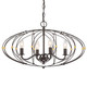 Crystorama - ZUC-A9034-EB-GA - Four Light Chandelier - Zucca - English Bronze + Antique Gold