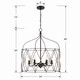 Zucca Six Light Chandelier (ZUC-A9035-EB-GA)