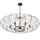 Zucca Six Light Chandelier (ZUC-A9036-EB-GA)