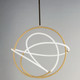 Mobius LED Pendant (E25096-01BKGLD)