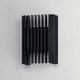 ET2 - E30112-BK - LED Outdoor Wall Sconce - Rampart - Black