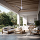 Tempri 56"Ceiling Fan (F669L-WHF/AO)