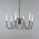 Plumette Six Light Chandelier (12166CHB)