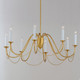 Plumette Eight Light Chandelier (12168GL)