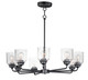 Maxim - 12268CDBK - Eight Light Chandelier - Acadia - Black
