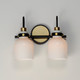 Milk Two Light Bath Vanity (12332WTBKSBR)
