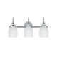 Maxim - 12333WTPC - Three Light Bath Vanity - Milk - Polished Chrome