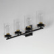 Pinn Four Light Bath Vanity (12404CLBKSBR)