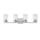 Maxim - 12404CLSN - Four Light Bath Vanity - Pinn - Satin Nickel