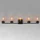 Pinn Five Light Bath Vanity (12405CLBKSBR)