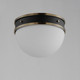 Duke One Light Flush Mount (12419SWBKWBR)
