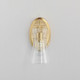 Ava One Light Wall Sconce (12481CLNAB)