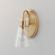 Ava One Light Wall Sconce (12481CLNAB)