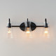 Ava Three Light Bath Vanity (12483CLBK)