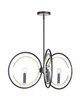 Maxim - 12503BKGLD - Three Light Chandelier - Clip - Black / Gold