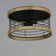 Homestead Two Light Semi-Flush Mount (12510DWBK)