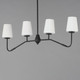 Durham Four Light Linear Chandelier (12697WTBK)