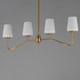 Durham Four Light Linear Chandelier (12697WTNAB)