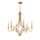 Maxim - 12786GL - Six Light Chandelier - Normandy - Gold Leaf