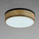 Franklin Two Light Flush Mount (14440DWBK)