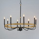 Franklin Eight Light Chandelier (14448DWBK)